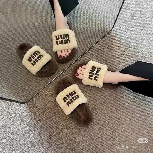 缪家 羊毛拖鞋 商品图3