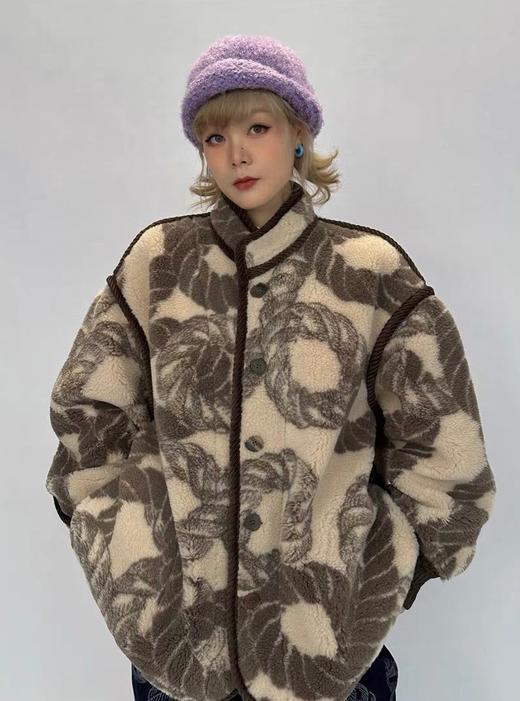 Pronounc*24AW秋冬新款无限绳索提花针织开衫外套（UY*DQJB) 商品图5