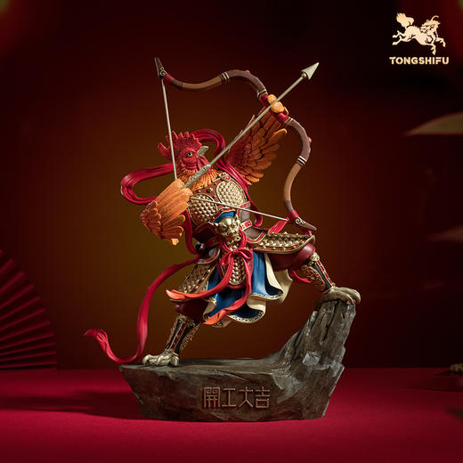 铜师傅《开工大吉》客厅桌面铜鸡摆件 家居装饰工艺品 开业大吉礼物 商品图0