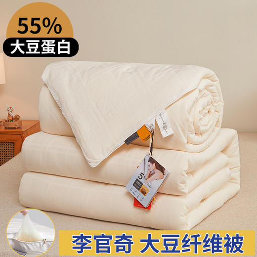 A类母婴级全棉李官奇55%大豆纯棉大豆纤维被春秋加厚冬被 商品图0