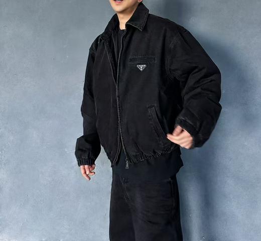 P家  三角标单宁棉服夹克外套 商品图1