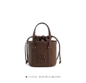 DILAKS迪莱克丝2025年新款植鞣绵羊皮轻奢风小圆筒包手提斜挎包女