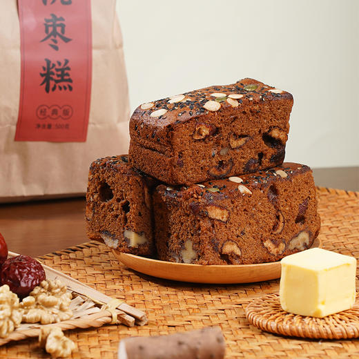 拾爸家⠀手作核桃红枣糕 纯手工制作 精选新疆灰枣和核桃 香气馥郁 层次丰富 商品图1