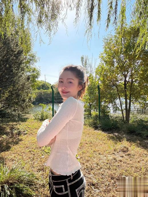 24N滑雪限定新款缕空纯棉打底衫（UY*DQJB） 商品图6