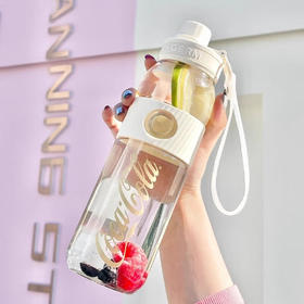 GERM格沵可口可乐联名运动水杯元气大容量夏季女生便携水壶吸管杯 米白 700ml