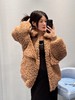 缪家24FW秋冬新款毛领徽标抓绒摇粒绒泰迪毛绒宽松外套（UY*DQJB) 商品缩略图0