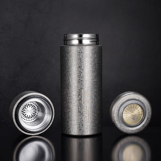 子佩集S999银纵横四海杯摆件【DLBJB041-50】纯银内胆-银灰泡茶杯2412 商品图2