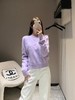 YL24Fw秋冬新款紫色马海毛针织长袖毛衣（UY*DQJB) 商品缩略图0