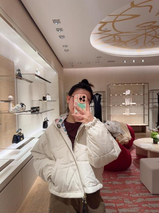 驴家24秋冬新款藤格纹拉链棉服连帽外套（UY*DQJB) 商品图8