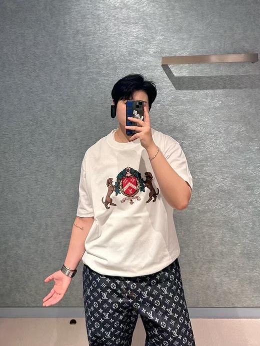 驴家 双狗徽标圆领短袖 商品图7
