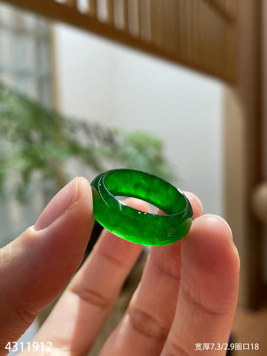 老坑帝王绿扳指【4311912】圈口18.0~具体价格微信咨询 商品图2