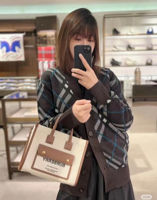 宝家 格纹羊毛开衫 商品图8