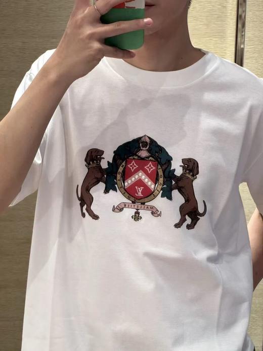 驴家 双狗徽标圆领短袖 商品图3