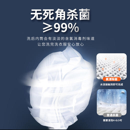 白倍极 洗衣机槽清洁剂450g/瓶 无需浸泡，边转边清洁；无需热水，冷水速溶；脏污随水直接排出；除jun率99%，360°无死角清洁；无腐蚀无残留，养护洗衣机 商品图3