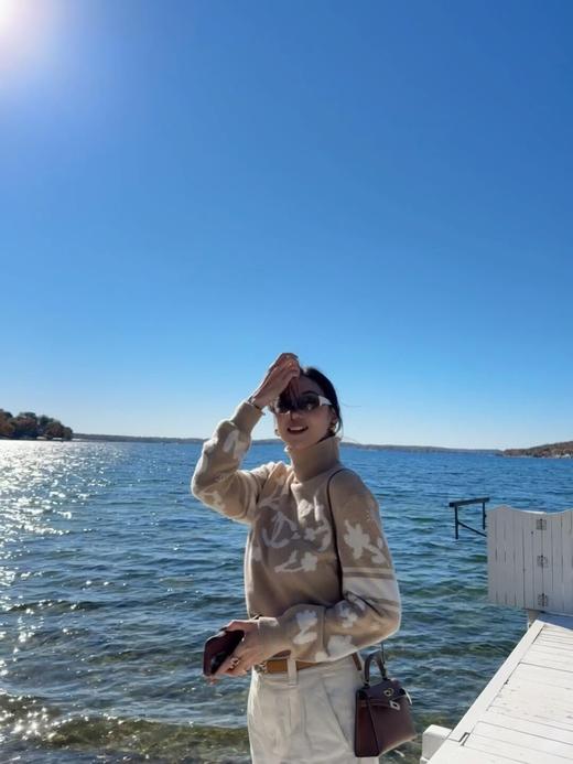 香奶奶24N秋冬新款滑雪高领针织毛衣（UY*DQJB） 商品图2