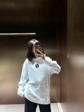 F家 薯条刺绣连帽卫衣