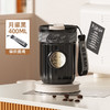 GERM咖啡杯可口可乐徽章保温杯吸管杯双饮潮流精致水杯 月曜黑【经典手提绳】 400ml 商品缩略图6