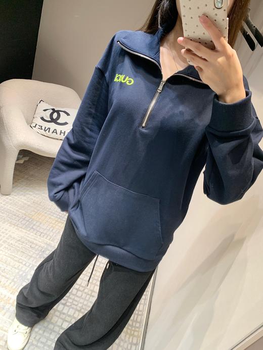 G家 24FW秋冬新款微标刺绣半拉链立领卫衣外套（UY*DQJB） 商品图7