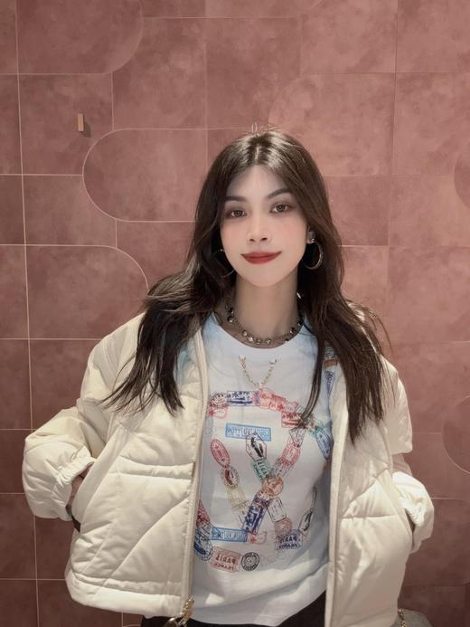 驴家24秋冬新款藤格纹拉链棉服连帽外套（UY*DQJB) 商品图10