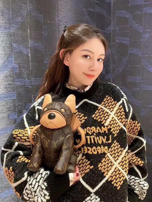 驴家24Fw秋冬新款滑雪系列玩转色格的格纹Monogram提花毛衣男女同款（UY*DQJB) 商品图3