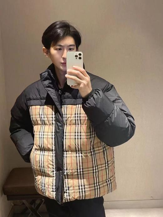 宝家 格纹 双面穿 羽绒服 商品图4
