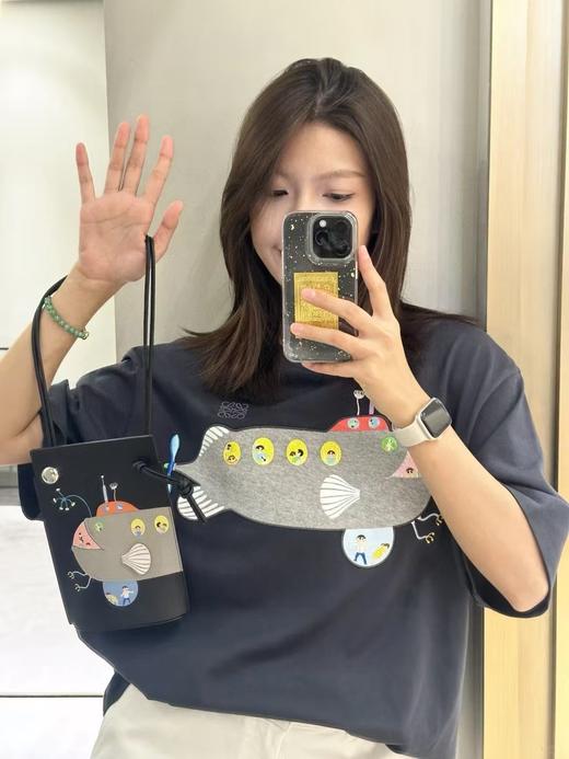 罗家 潜水艇刺绣圆领短袖 商品图1