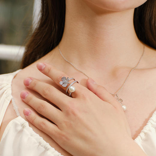 INBC021 繁花梦境-珍珠花瓣戒指｜INCH EDITION 时光不惑系列 商品图5