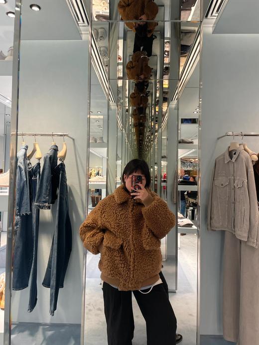 缪家24FW秋冬新款毛领徽标抓绒摇粒绒泰迪毛绒宽松外套（UY*DQJB) 商品图5