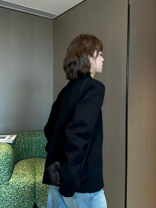 驴家 立体暗纹浮雕 毛织外套 商品图7