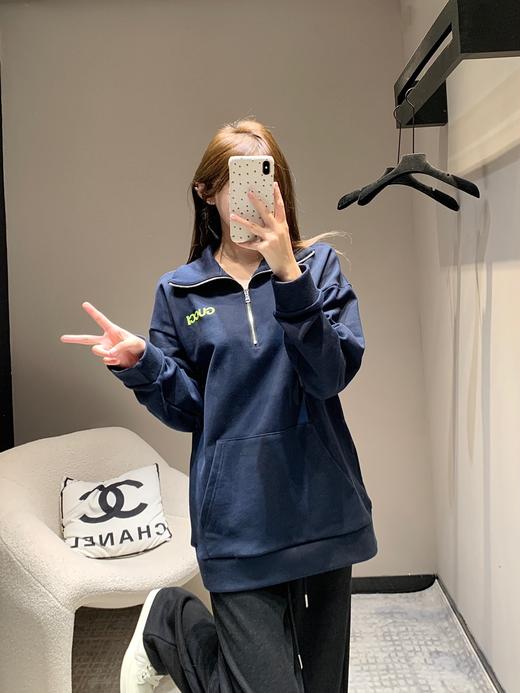 G家 24FW秋冬新款微标刺绣半拉链立领卫衣外套（UY*DQJB） 商品图0