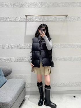 D家 24FW秋冬新款Oblique提花羽绒马甲男女同款（UY*DQJB)