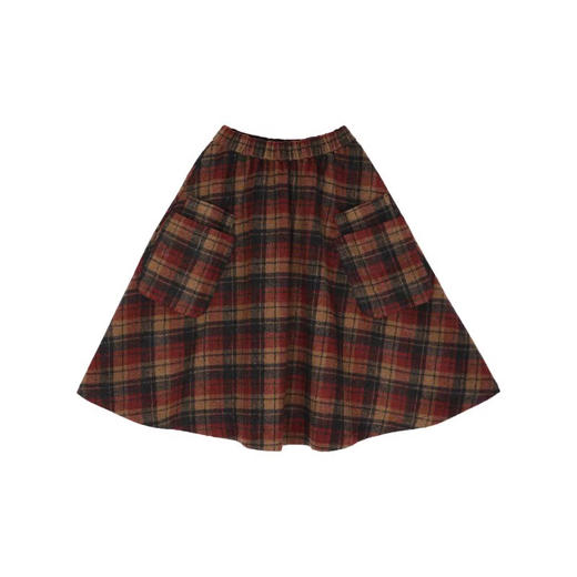 裁缝学苑TQ138女童半身裙纸样儿童格子裙毛呢裙中长款裙子样板 商品图5