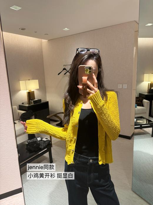 香奶奶 25Ss早春新款褶皱花边针织开衫（UY*DQJB） 商品图4