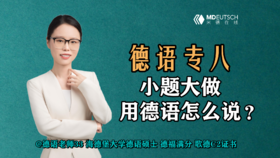 【德语专八】小题大做，用德语怎么说