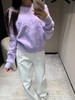 YL24Fw秋冬新款紫色马海毛针织长袖毛衣（UY*DQJB) 商品缩略图1