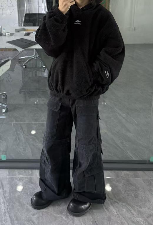 B家斜M泰迪连帽卫衣 商品图4