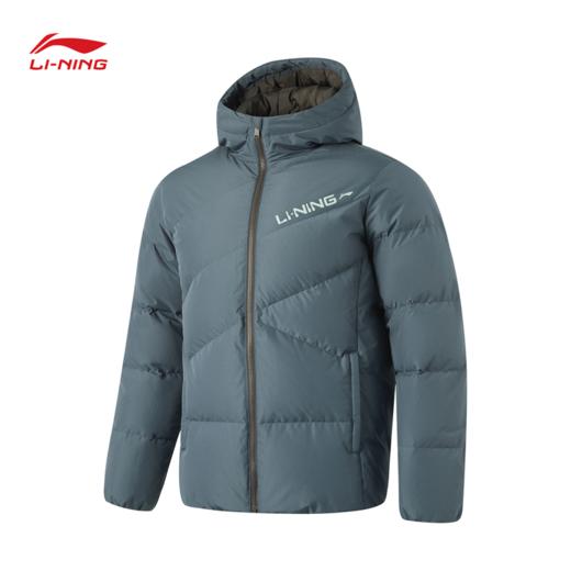 李宁健身系列男子防泼水立体裁剪80%鸭绒短羽绒服AYMU079 商品图4