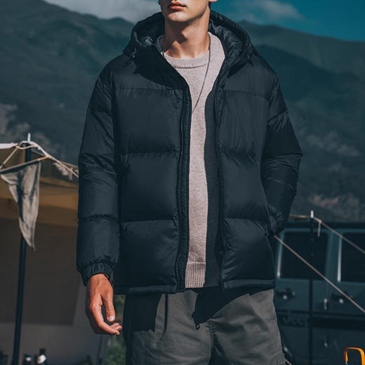 裁缝学苑MS09 男士羽绒服纸样连帽保暖男装外套面包衣服上衣样板裁剪 商品图6