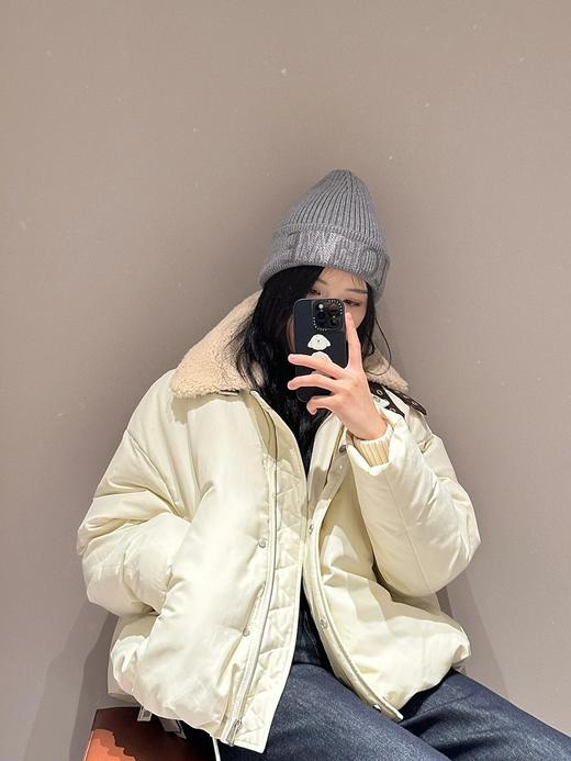 罗家24FW秋冬新款真羊毛皮翻领棉服外套（UY*DQJB） 商品图2