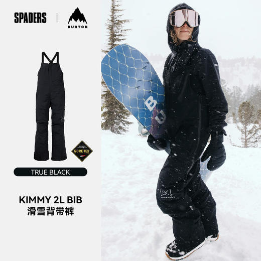 24/25BURTON雪服W AK GORE KM 2L BIB TRUE BLACK 商品图0