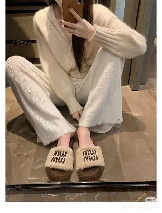 缪家 羊毛拖鞋 商品图1