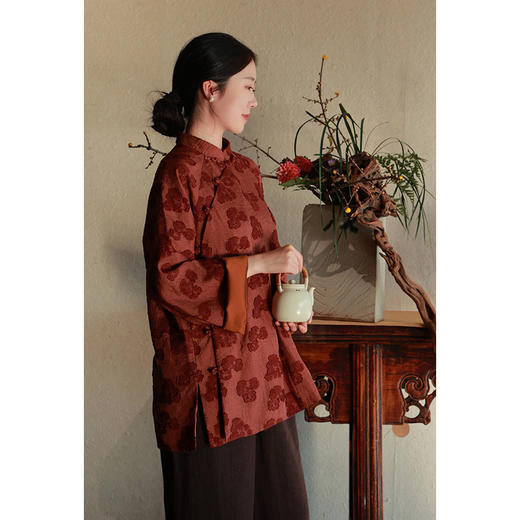 新中式外套（24805172-紫檀-设计师） 商品图1