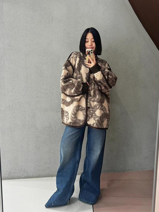 Pronounc*24AW秋冬新款无限绳索提花针织开衫外套（UY*DQJB) 商品图6