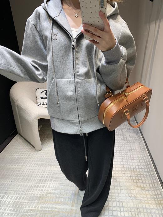 驴家24Fw秋冬新品灰色拉链连帽卫衣（UY*DQJB） 商品图6