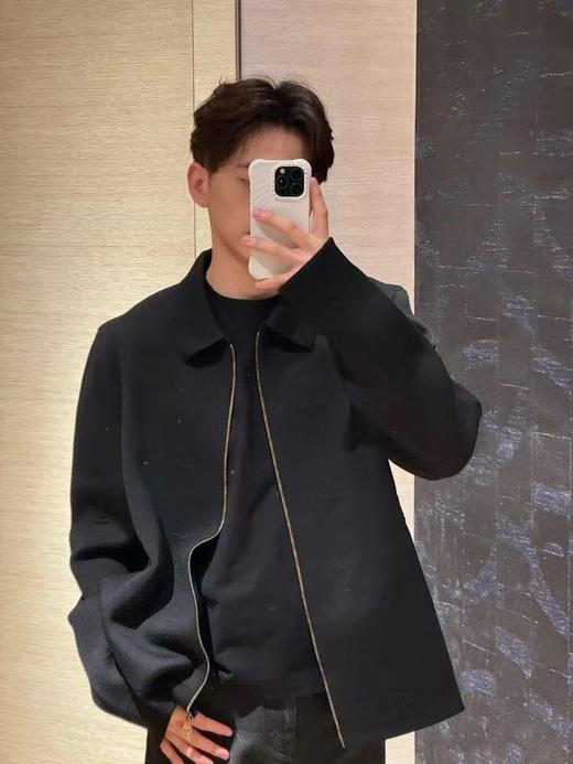 驴家 立体暗纹浮雕 毛织外套 商品图5