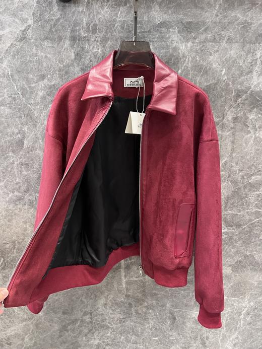 爱*仕24Fw秋冬新款安哥拉红拉链夹克外套（UY*DQJB) 商品图10