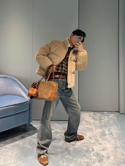 缪家 灯芯绒羽绒服 商品图1