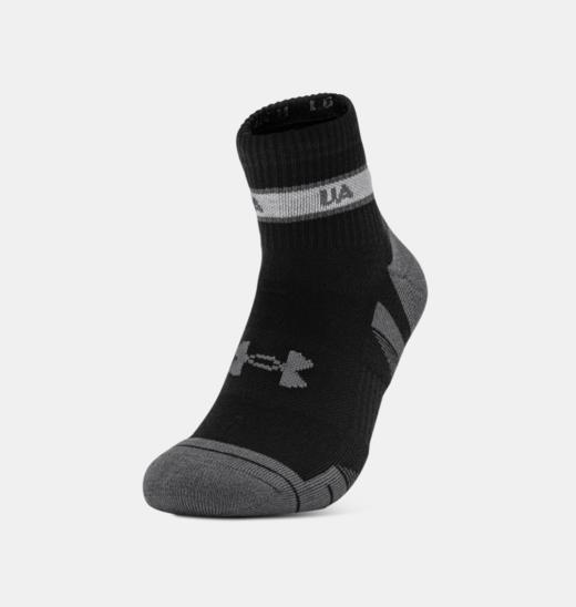 安德玛男款UA Performance Tech中筒袜—3双装1382943-001 商品图2