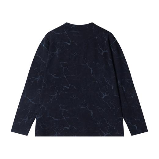 T2218早春新款时尚个性立体明线撞色圆领长袖T恤百搭高级感设计上衣 商品图5