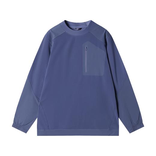 WY999秋冬季新款时尚个性户外拼接口袋拉链圆领卫衣百搭简约套头上衣 商品图1